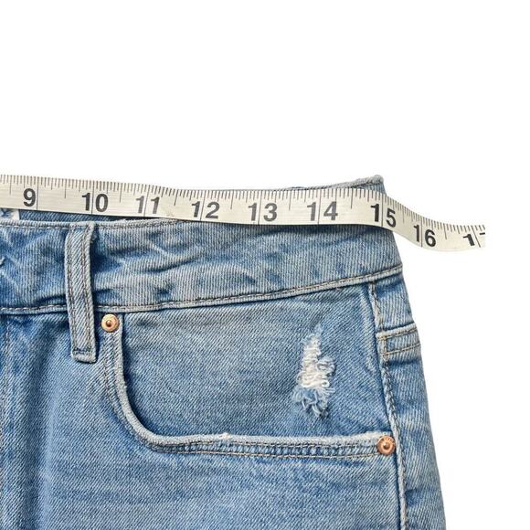 New Without Tags Paige Jessie Skirt Undone Distressed Hem Size 28 - Picture 8 of 10